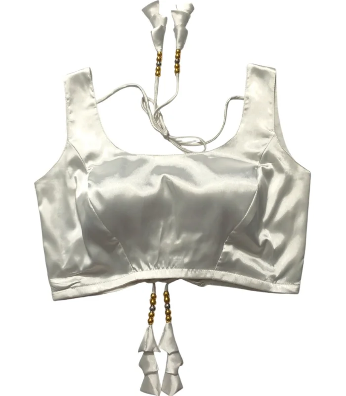 Picture of White Color Sleeveless Blouse For Women