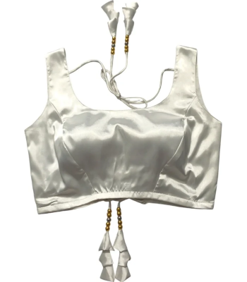 Picture of White Color Sleeveless Blouse For Women