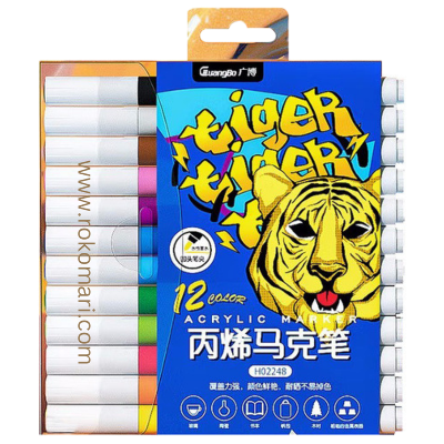 Buy guangbo-12-colorset-new-water-based-acrylic-marker-acrylic-pen-round-head-quick-drying-waterproof at Best Prices in Bangladesh