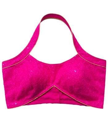 Picture of Pink color Halter neck Blouse For Women's
