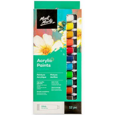 Buy  Mont Marte Acrylic Color Paint 12 at Best Prices in Bangladesh