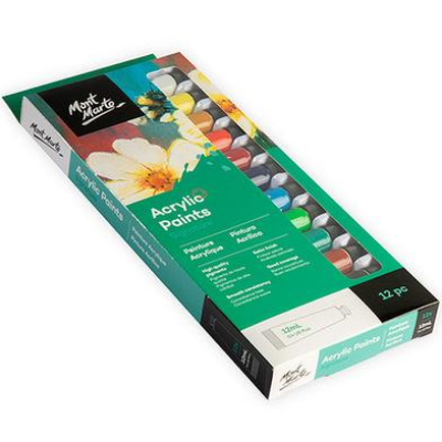Buy  Mont Marte Acrylic Color Paint 12 at Best Prices in Bangladesh