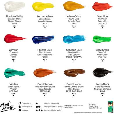 Buy  Mont Marte Acrylic Color Paint 12 at Best Prices in Bangladesh
