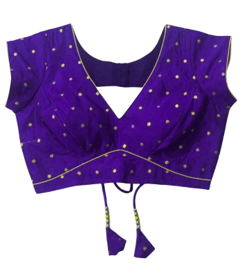 Picture of Purple Color Sleeveless Blouse For Women