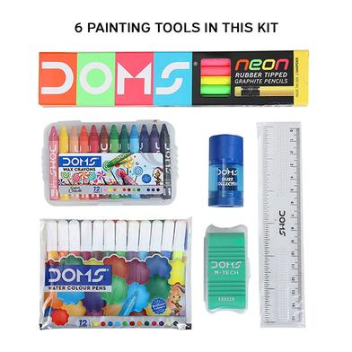 Buy DOMS Champions Kit 6pcs Art Set for Kids Education, painting, Drawing at Best Prices in Bangladesh