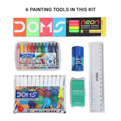 Buy DOMS Champions Kit 6pcs Art Set for Kids Education, painting, Drawing at Best Prices in Bangladesh