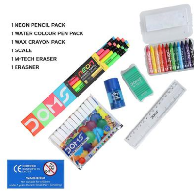 Buy DOMS Champions Kit 6pcs Art Set for Kids Education, painting, Drawing at Best Prices in Bangladesh