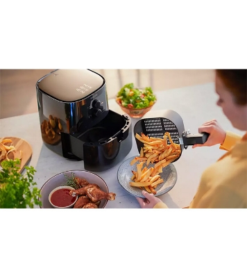 Buy PHILIPS Air Fryer HD9200/90, uses up to 90% less fat, 1400W, 4.1 Liter, with Rapid Air Technology Black at Best Price in Bangladesh