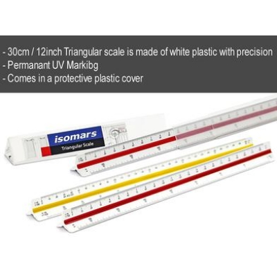 Picture of Triangular Scale Ruler T1 - 300 mm