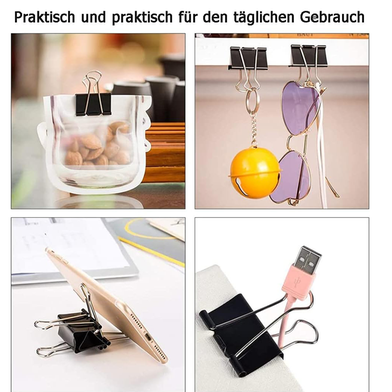 Picture of Binder Clips Paper Clip Black 1 Box