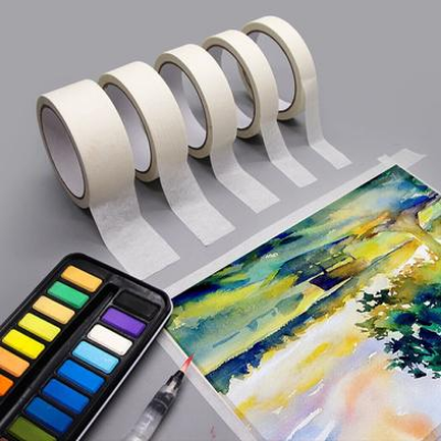 Buy  Masking Tape Adhesive Tape Single Side Art Painting White Spraying 1 Inch at Best Prices in Bangladesh