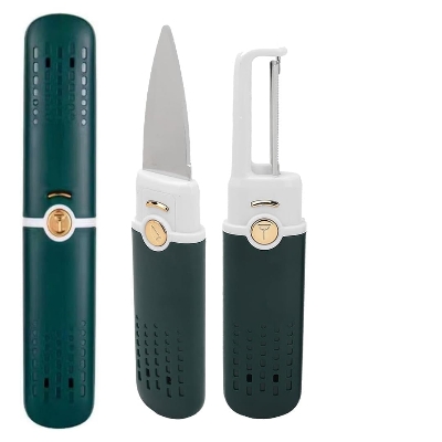 Picture of 2n1 Fruit Knife Dormitory Student Peeler And Peeler Household Portable Multi-Function Two Ln One Apple Peeler Accessories