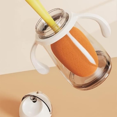 Picture of Cup Brush 3-in-1 Carrot Long Handle Household Multi-Function Cup Washing Brush Cleaning Creative Bottle Brush Cleaning Brush