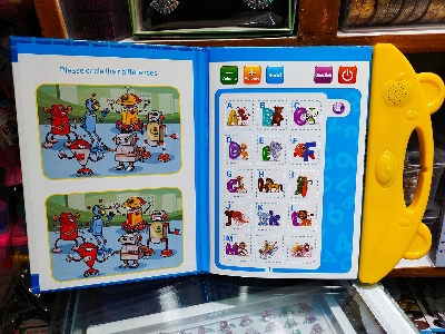 Picture of My English E-Book ABC Letters Learning Book With Sound And Numbers, Shapes, Colors, Fruits, Vegetables With Touching The Image And The Spelling Of The Words For Kids, Educational English Reading Book (Multicolor)