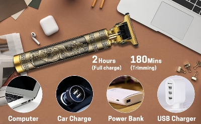 Picture of Vintage T9 Hair Cutting Machine Hair Trimmer Recharge Professional Cordless Hair Trimmer