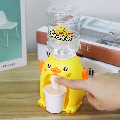 Picture of Mini Water Dispenser Baby Toy Drinking Water Hand Press Water Bottle Pump Cooler Lifelike Cute Kids Furniture Toy Children Gift