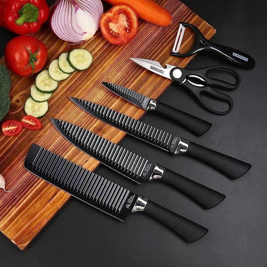 Picture of Stainless Steel Kitchen Zepter (Black) -6 Pcs Set
