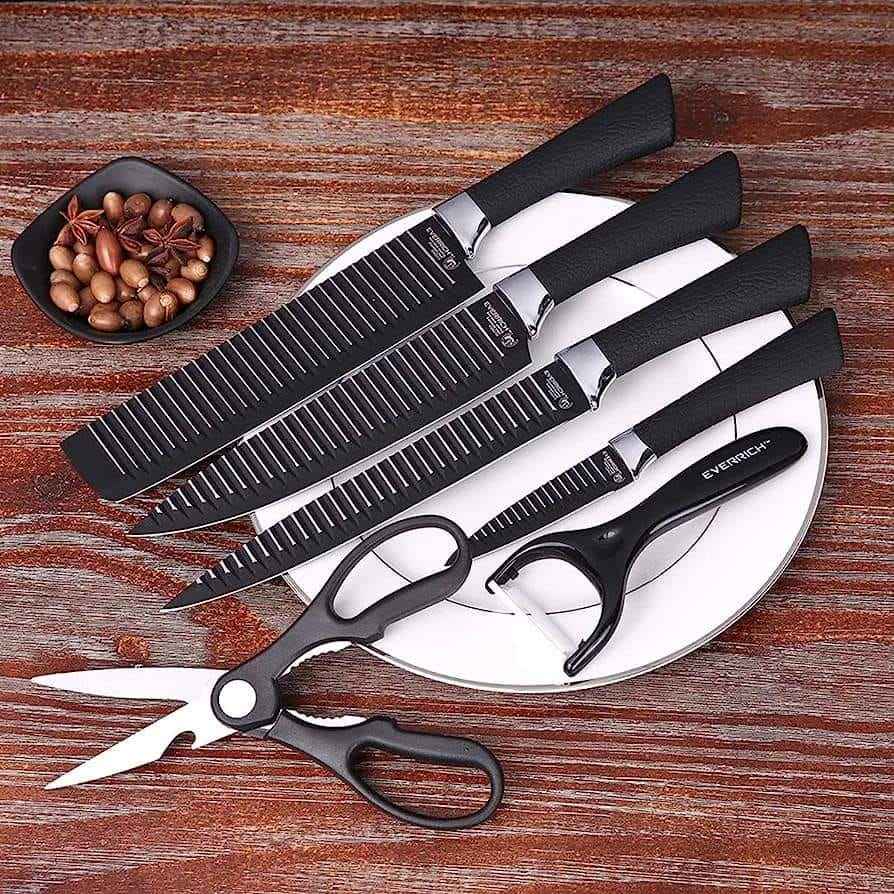 Picture of Stainless Steel Kitchen Zepter (Black) -6 Pcs Set
