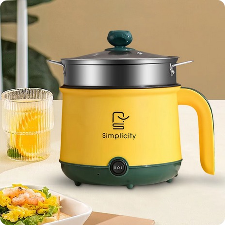 Picture of Mini Electric Pots Rice Cooker Non-Stick Cooking Machine Steam Double Layer Hot Pot Multicooker Electric Cookers Household