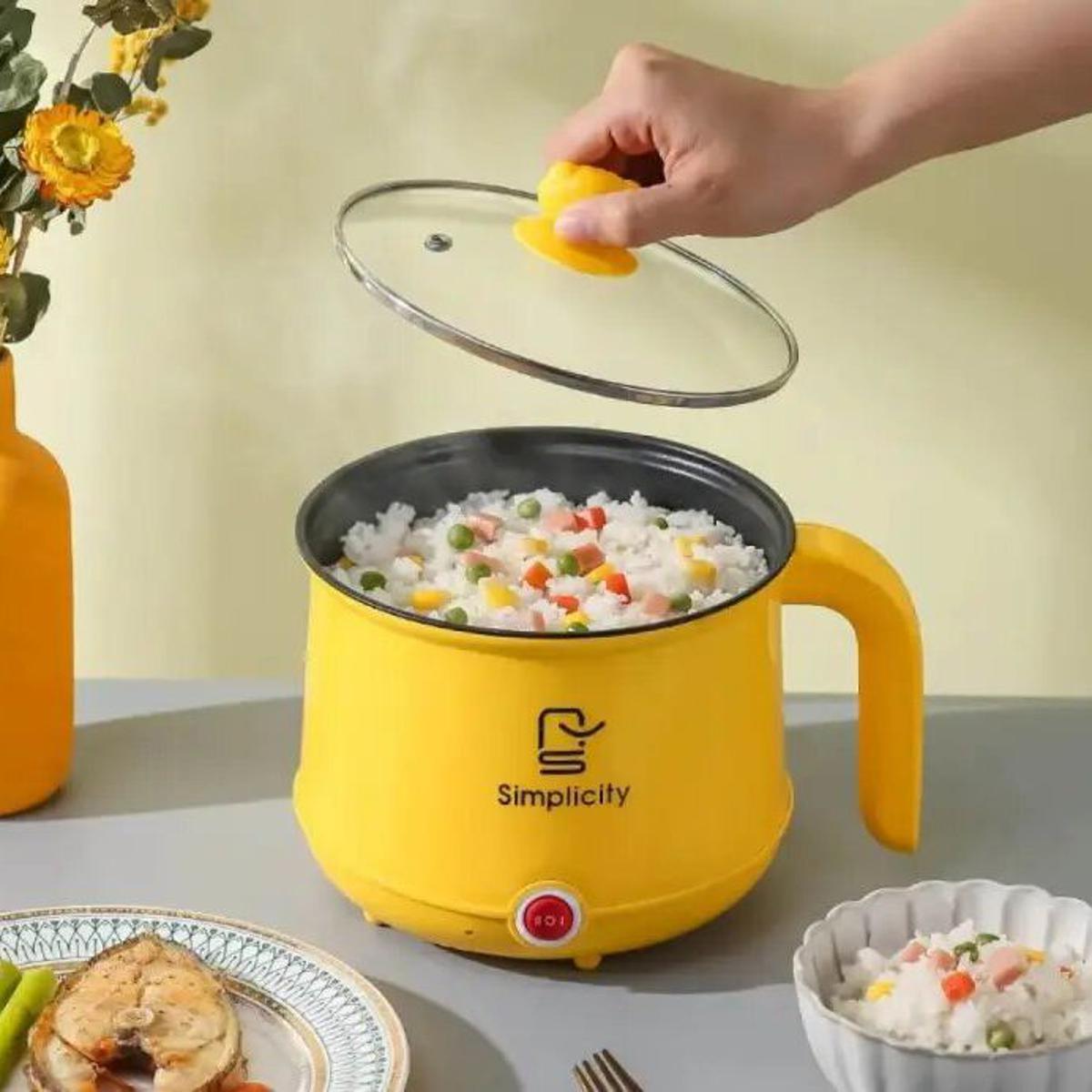 Picture of Mini Electric Pots Rice Cooker Non-Stick Cooking Machine Steam Double Layer Hot Pot Multicooker Electric Cookers Household