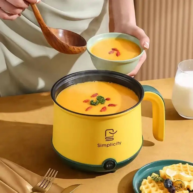 Picture of Mini Electric Pots Rice Cooker Non-Stick Cooking Machine Steam Double Layer Hot Pot Multicooker Electric Cookers Household