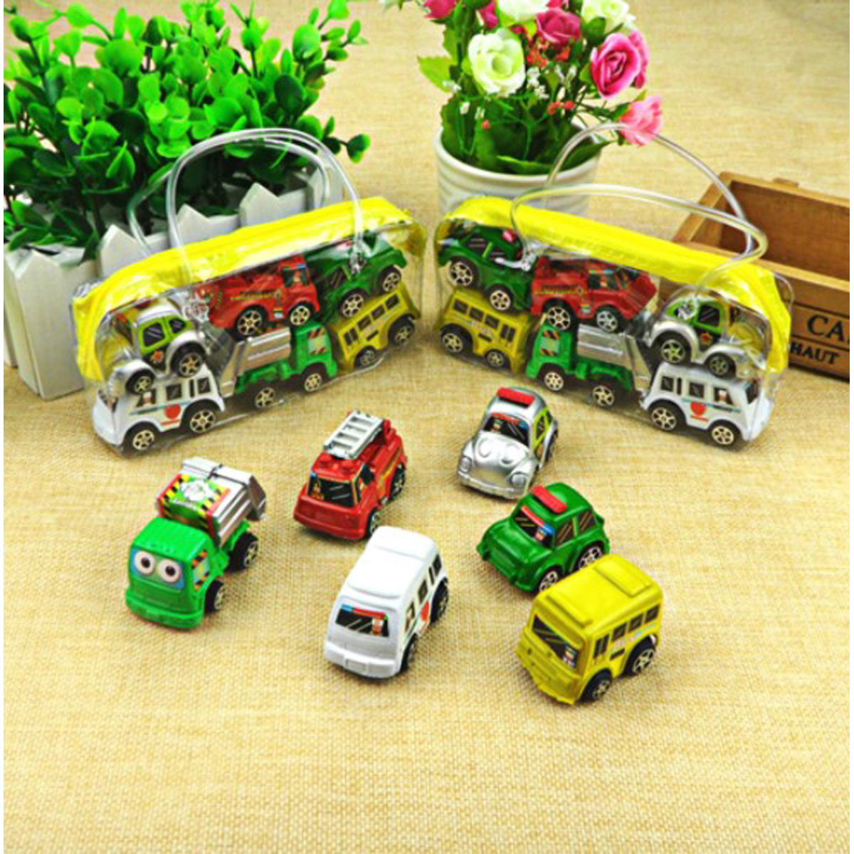 Picture of 6pcs Mini Pullback Car Toy Set for Kids