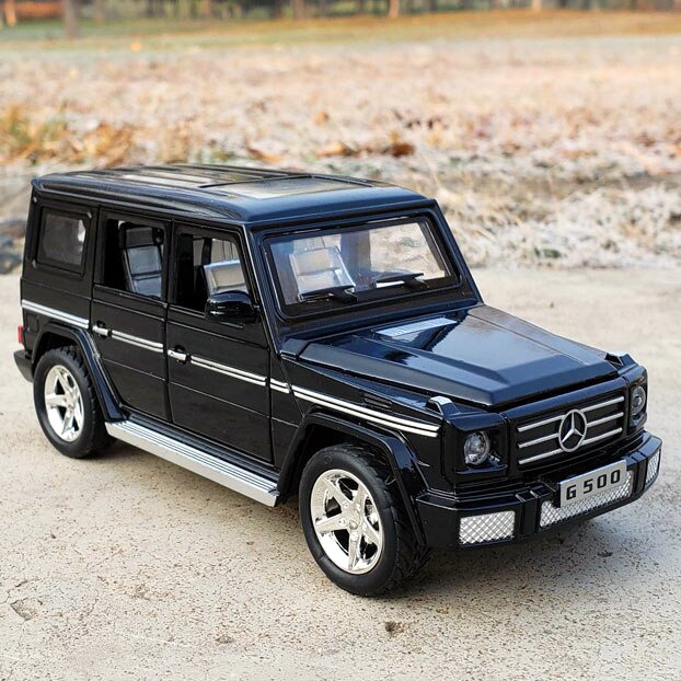 Picture of 1:32 Mercedes Benz G500 Diecast Alloy Car Licensed Vehicles Metal Car 6 Doors Open Model Car Sound Light