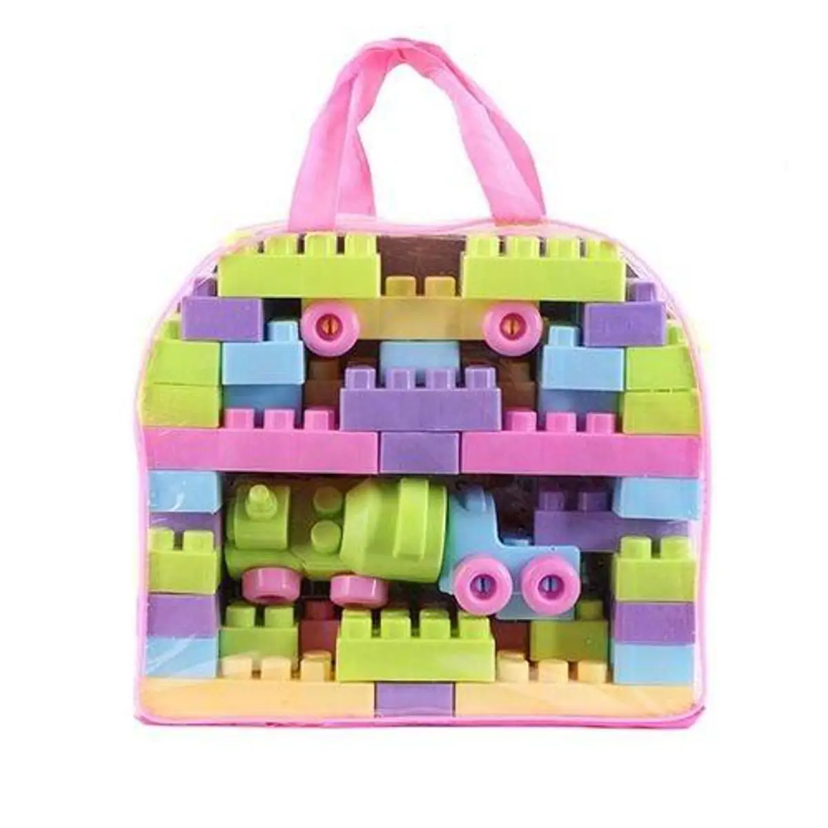 Picture of Educational Building Train Blocks  For Kids  Plastic Building Block Set Toy For Kids (Multicolor)