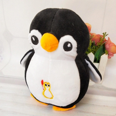 Picture of Cute Plush Stuffed Penguin Soft Toys Fur Fluffy Gift for Baby