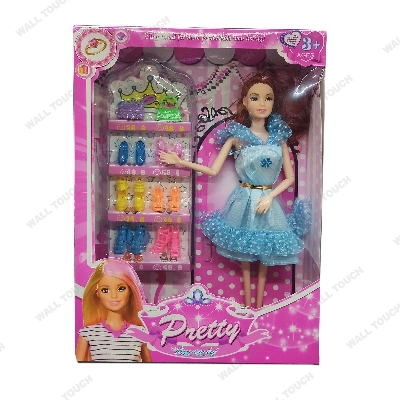 Picture of PRETTY DOLL Wonderful Toy With Dress & Accessories For kids & Girls