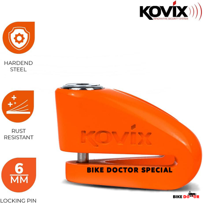 Buy   KOVIX KVZ1 Acidproof Drill & Saw Resistant 6mm Motorcycle Disc Lock-Multicolor (2 Key)  best Price In Bangladesh