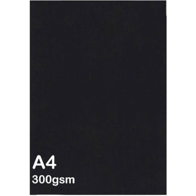Buy Card Thick Art Paper A4 Black 300 GSM - 10 Sheetss at Best Prices in Bangladesh