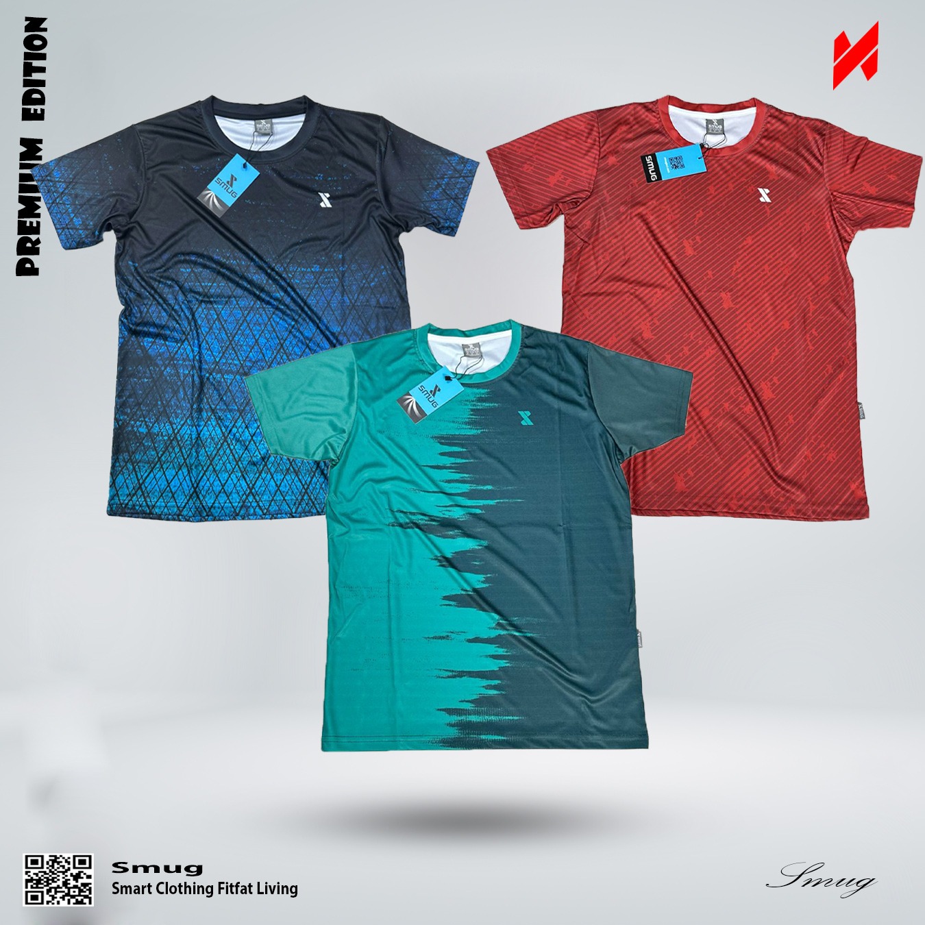 Buy SMUG Premium Combo Offer T-shirt – Green , Red and Sky at  Best in Bangladesh