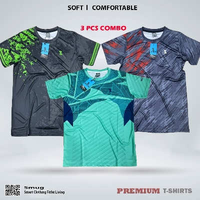  Buy SMUG Premium Combo Offer T-shirt – Grey , Black and Pest at  Best in Bangladesh