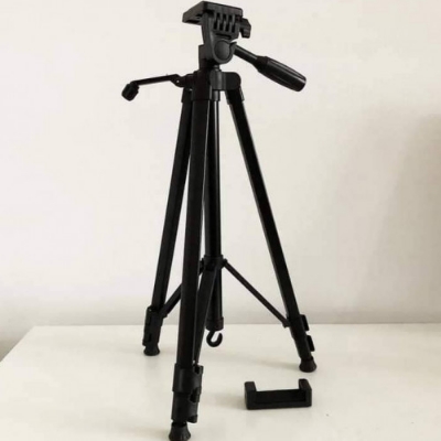 Picture of 380A Mobile Stand Camera Stand: Pro TikTok Tripod Stand Featuring a 5 feet Tripod and Three Way head