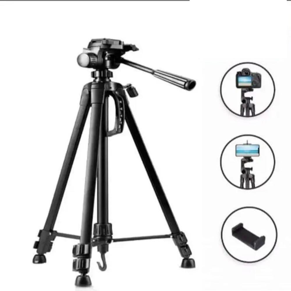 Picture of 380A Mobile Stand Camera Stand: Pro TikTok Tripod Stand Featuring a 5 feet Tripod and Three Way head