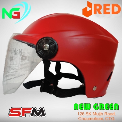 Picture of Bike Half-Helmet Open Face Helmets With Glass