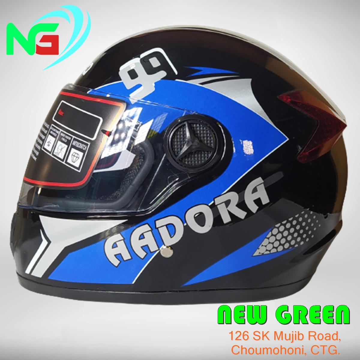 Picture of Bike Helmets AADORA Full Face Helmet Black And Blue Graphics