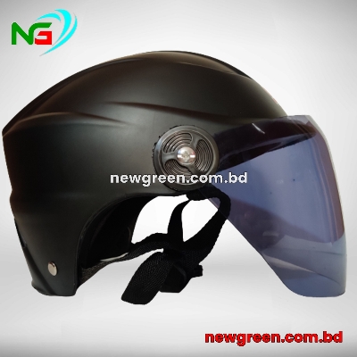 Picture of Bike Half-Helmet Open Face Helmets With  Glass- Multicolor