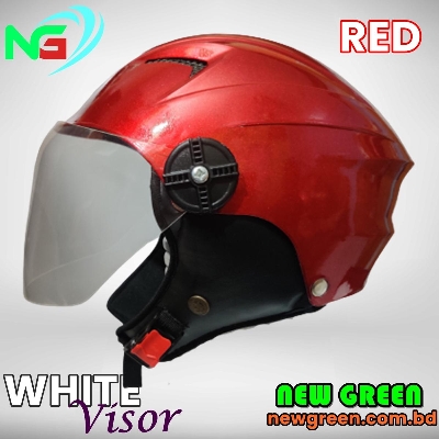 Picture of Bike Helmets Half Face Dame Dude Helmets For Men And Women-White Visor - Helmet - Helmets For Bike - Helmet