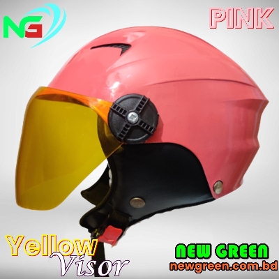 Picture of Bike Helmets Half Face Dame Dude Helmets For Men And Women-Yellow Visor - Helmet