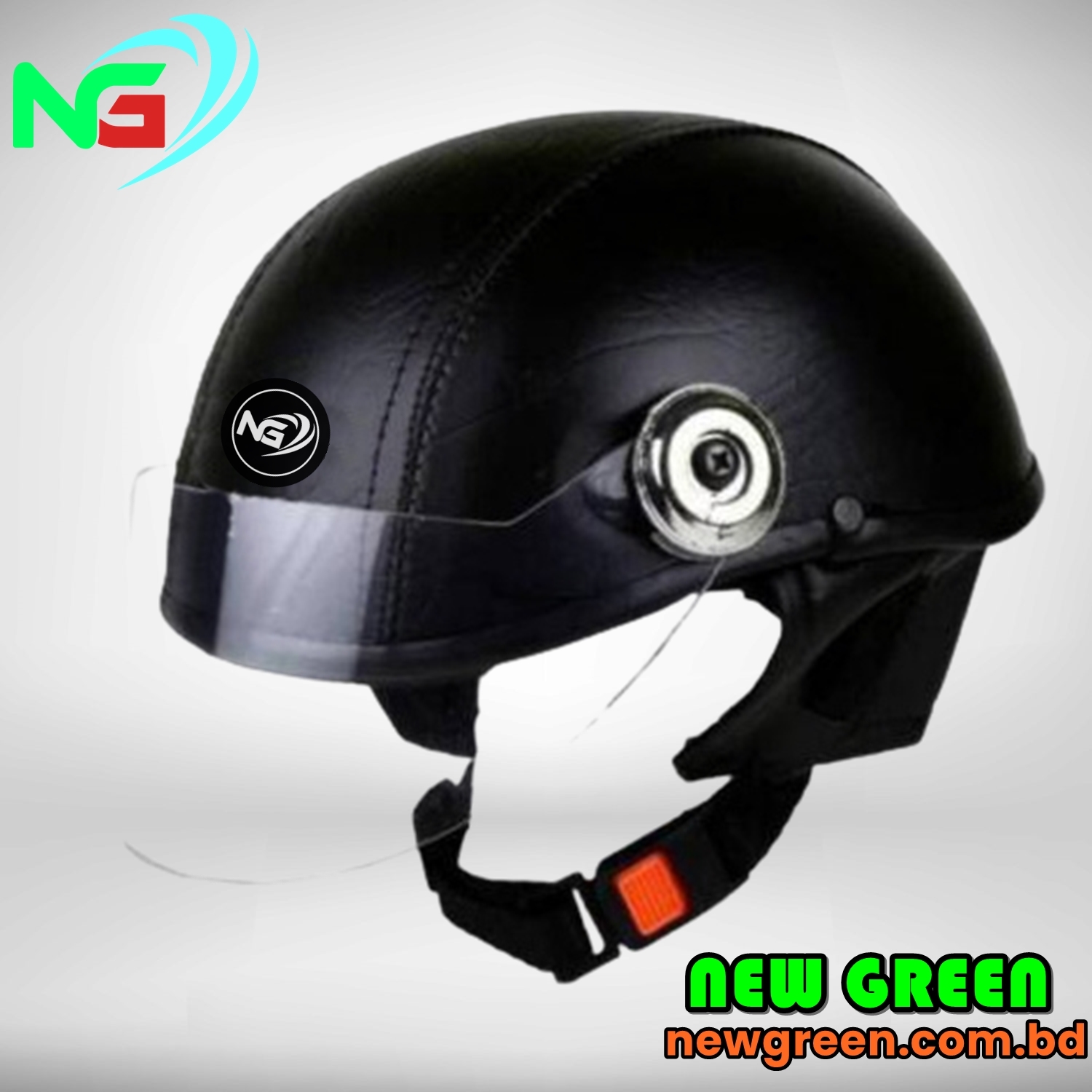 Picture of Motorbike Helmet Leather Open Face Indian Stylish Bike Helmet