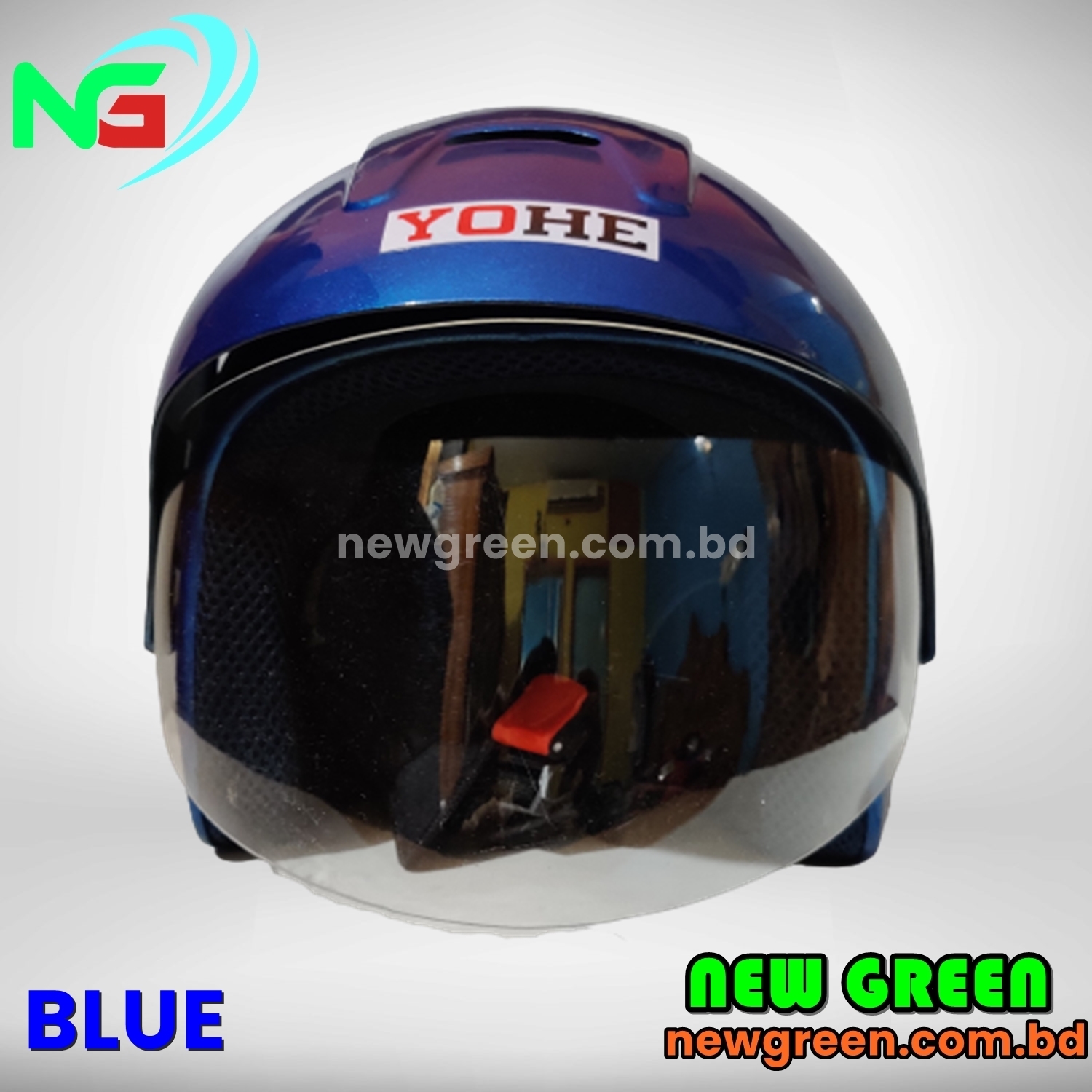 Picture of Bike Helmets YOHE Half Face Bike Helmet BD - Black Red Blue Model: 832