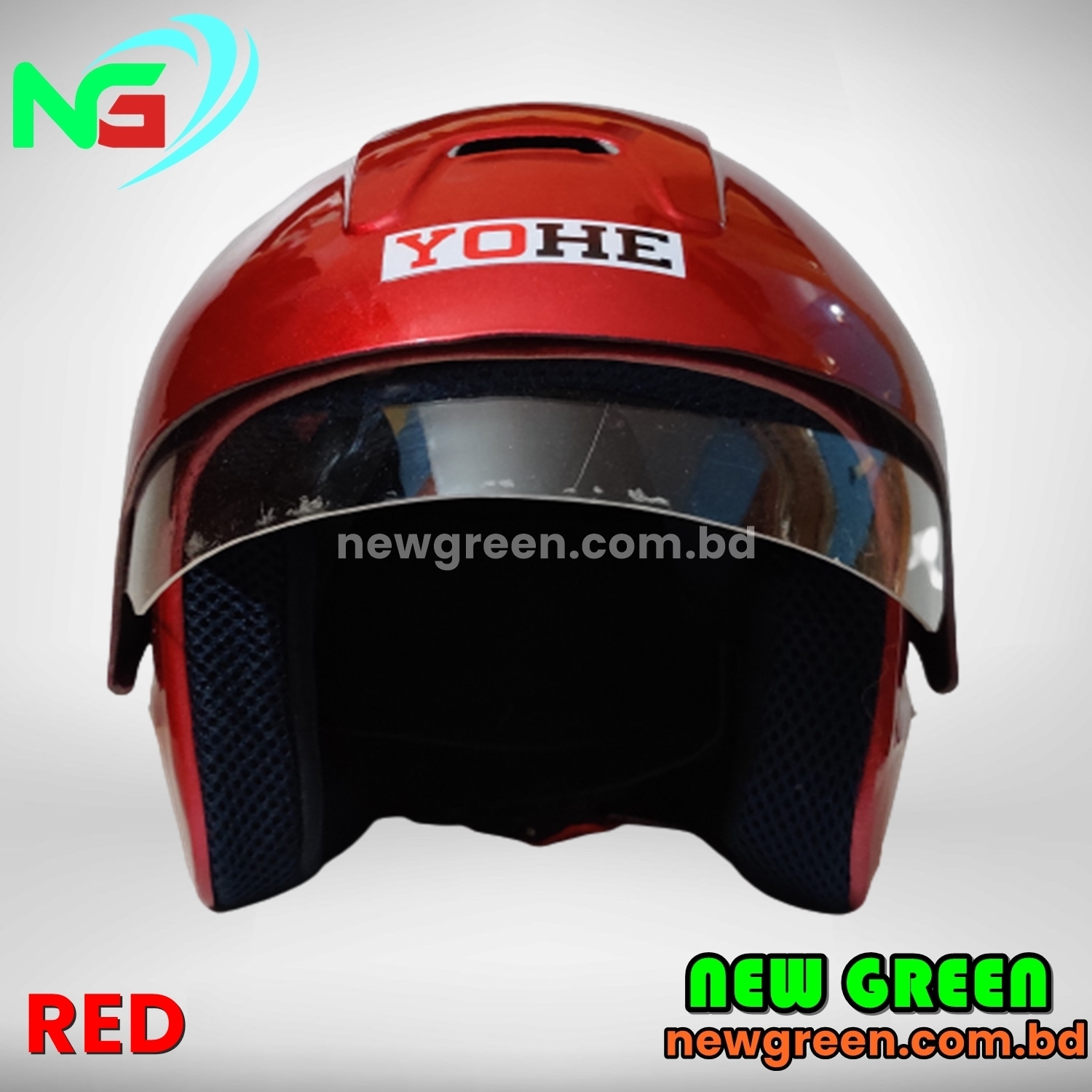 Picture of Bike Helmets YOHE Half Face Bike Helmet BD - Black Red Blue Model: 832