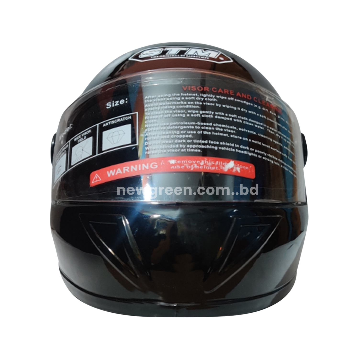 Picture of FULL FACE BIKE HELMET STM- Black Blue and Red