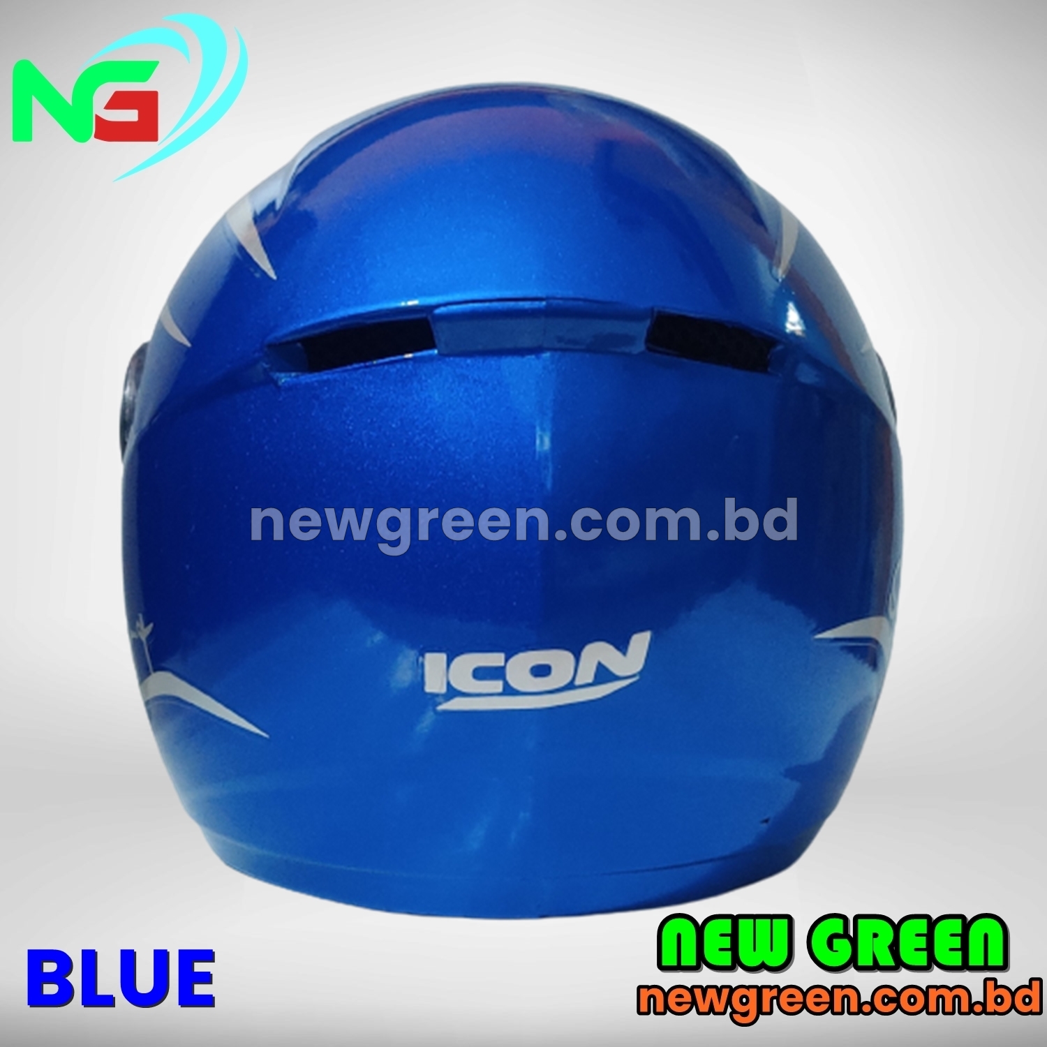 Picture of BIKE FULL FACE BIKE HELMET STM- Black Blue and Red