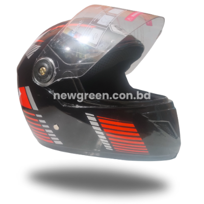 Picture of FULL FACE STM BIKE HELMET - BLACK, RED, BLUE & JAZZ GRAPHICS