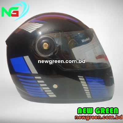 Picture of FULL FACE STM BIKE HELMET - BLACK, RED, BLUE & JAZZ GRAPHICS