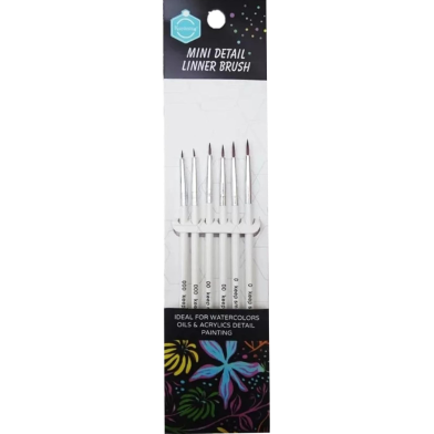 Buy Keep Smiling Mini Detail Liner Brushes Pack of 6 Best Prices in Bangladesh