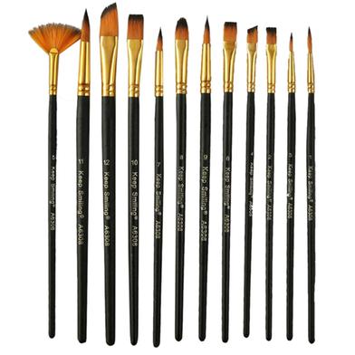 Buy Keep Smiling 12pcs Mix Brush Tuli Set for Artists Best Prices in Bangladesh